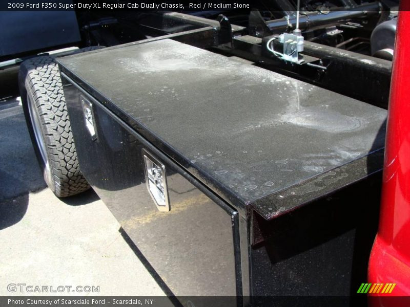 Red / Medium Stone 2009 Ford F350 Super Duty XL Regular Cab Dually Chassis