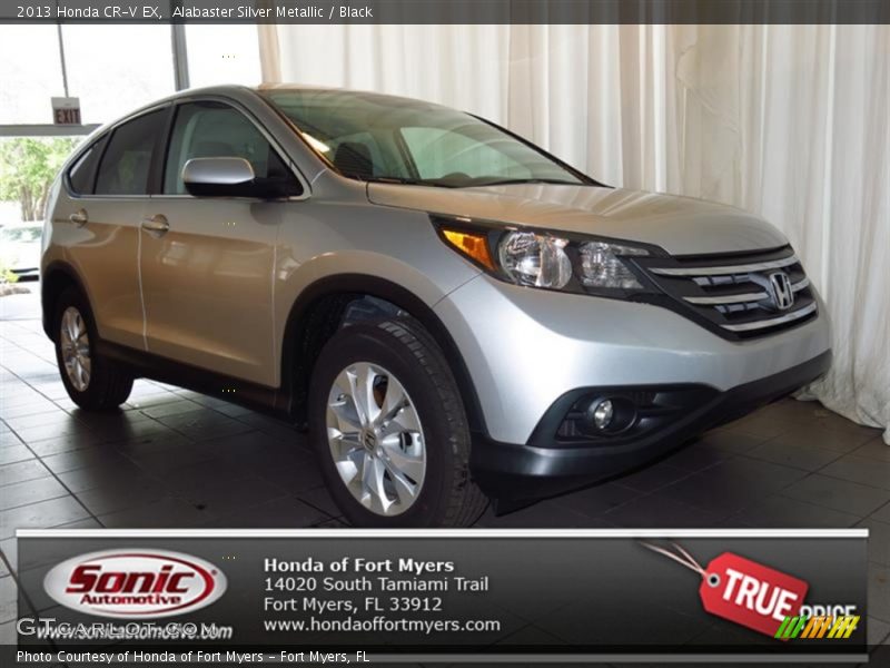 Alabaster Silver Metallic / Black 2013 Honda CR-V EX