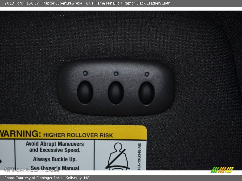 Blue Flame Metallic / Raptor Black Leather/Cloth 2013 Ford F150 SVT Raptor SuperCrew 4x4