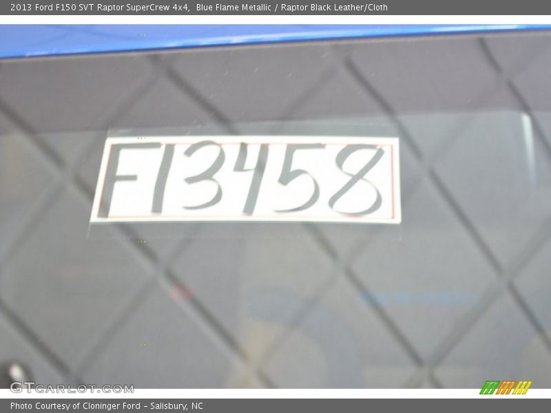 Blue Flame Metallic / Raptor Black Leather/Cloth 2013 Ford F150 SVT Raptor SuperCrew 4x4