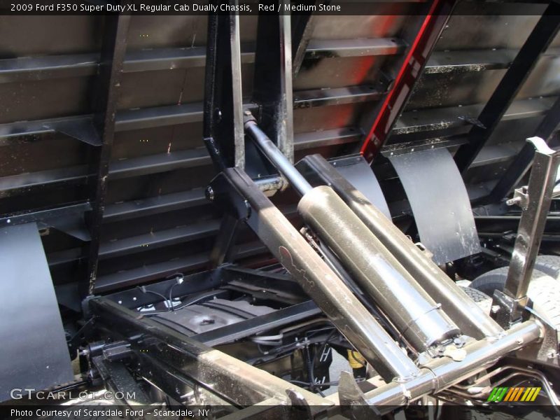 Red / Medium Stone 2009 Ford F350 Super Duty XL Regular Cab Dually Chassis