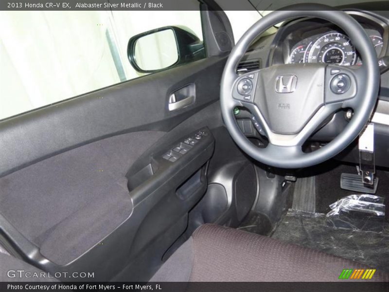 Alabaster Silver Metallic / Black 2013 Honda CR-V EX