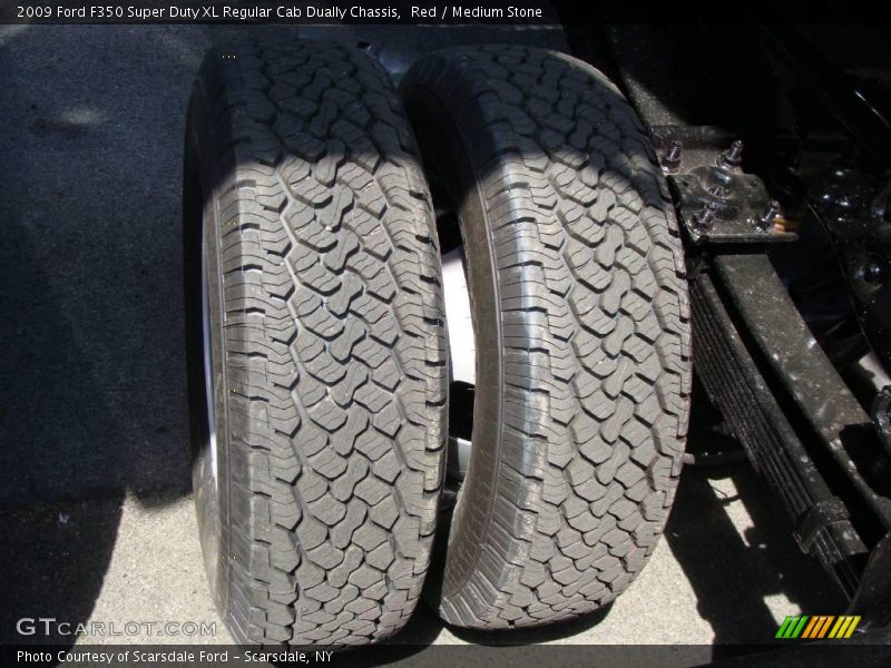 Red / Medium Stone 2009 Ford F350 Super Duty XL Regular Cab Dually Chassis