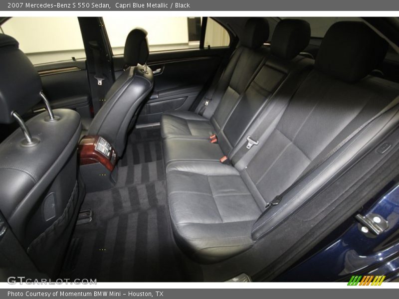 Capri Blue Metallic / Black 2007 Mercedes-Benz S 550 Sedan