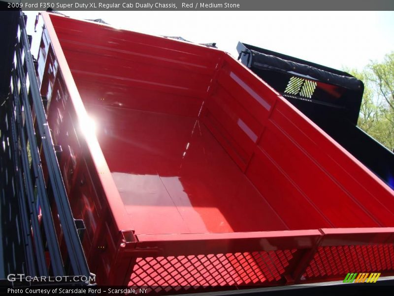 Red / Medium Stone 2009 Ford F350 Super Duty XL Regular Cab Dually Chassis