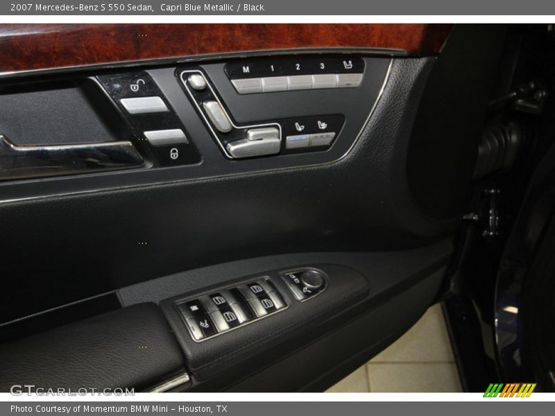Capri Blue Metallic / Black 2007 Mercedes-Benz S 550 Sedan