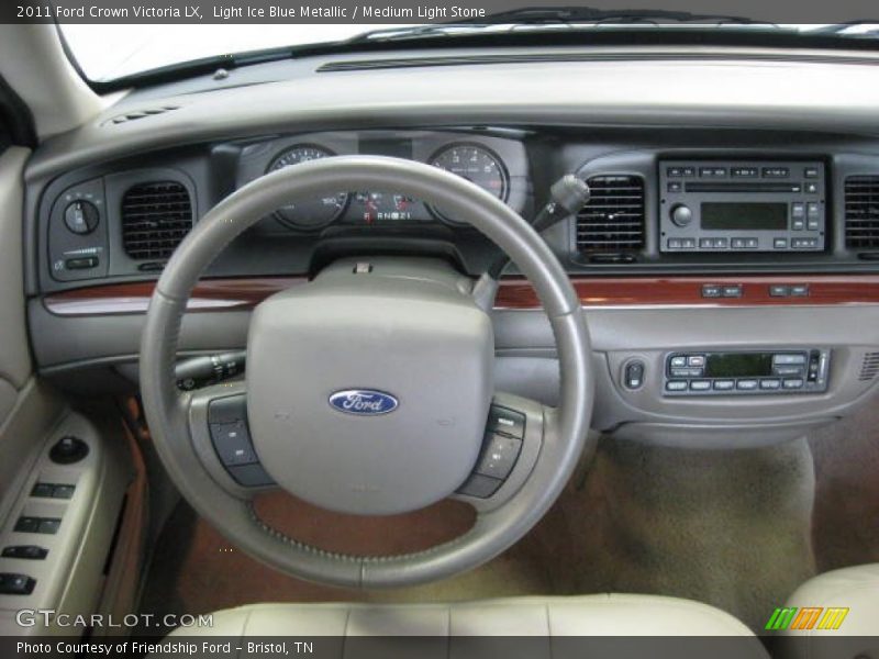 Light Ice Blue Metallic / Medium Light Stone 2011 Ford Crown Victoria LX