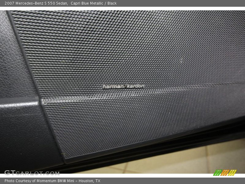 Capri Blue Metallic / Black 2007 Mercedes-Benz S 550 Sedan