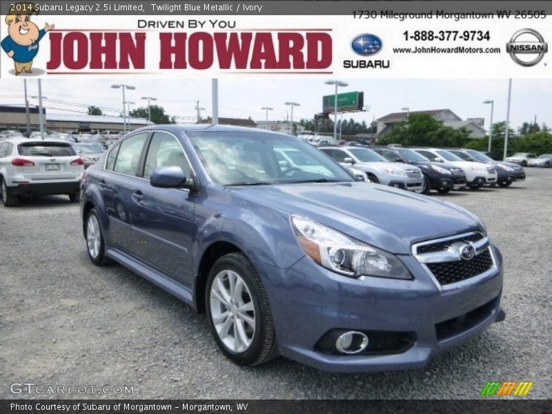 Twilight Blue Metallic / Ivory 2014 Subaru Legacy 2.5i Limited