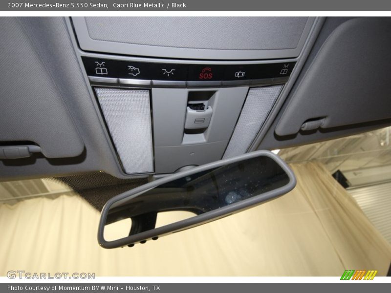 Capri Blue Metallic / Black 2007 Mercedes-Benz S 550 Sedan