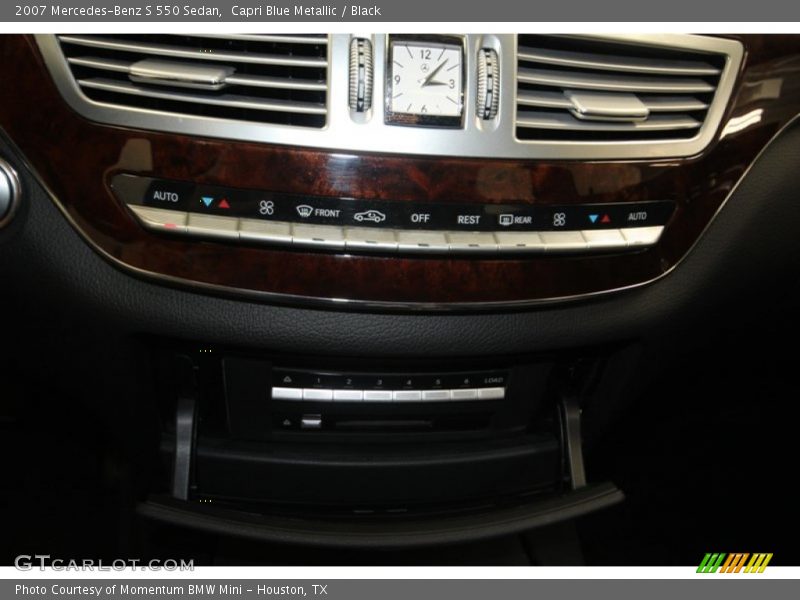Capri Blue Metallic / Black 2007 Mercedes-Benz S 550 Sedan
