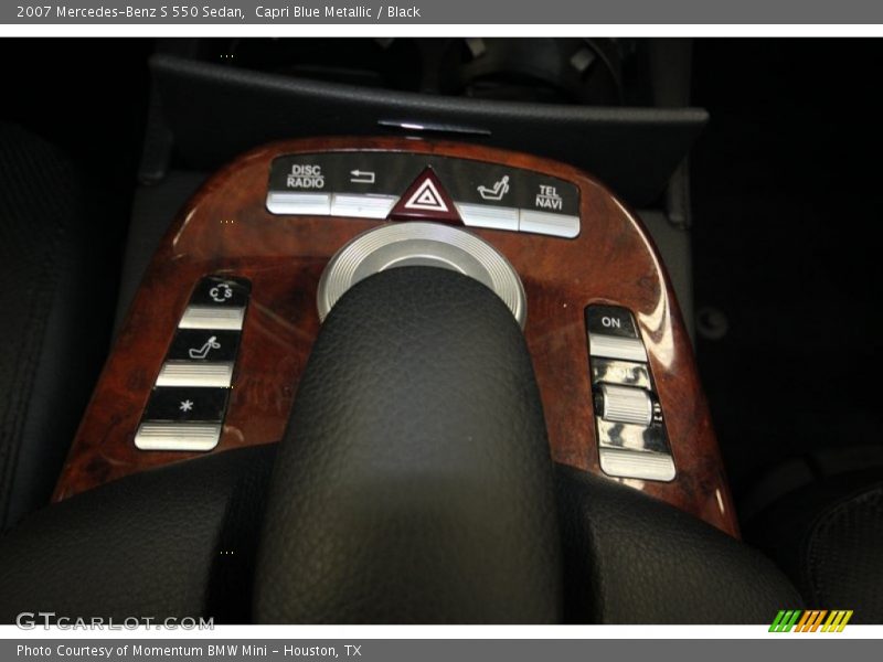 Capri Blue Metallic / Black 2007 Mercedes-Benz S 550 Sedan