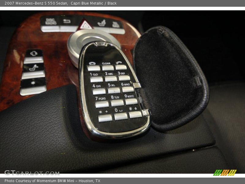 Capri Blue Metallic / Black 2007 Mercedes-Benz S 550 Sedan