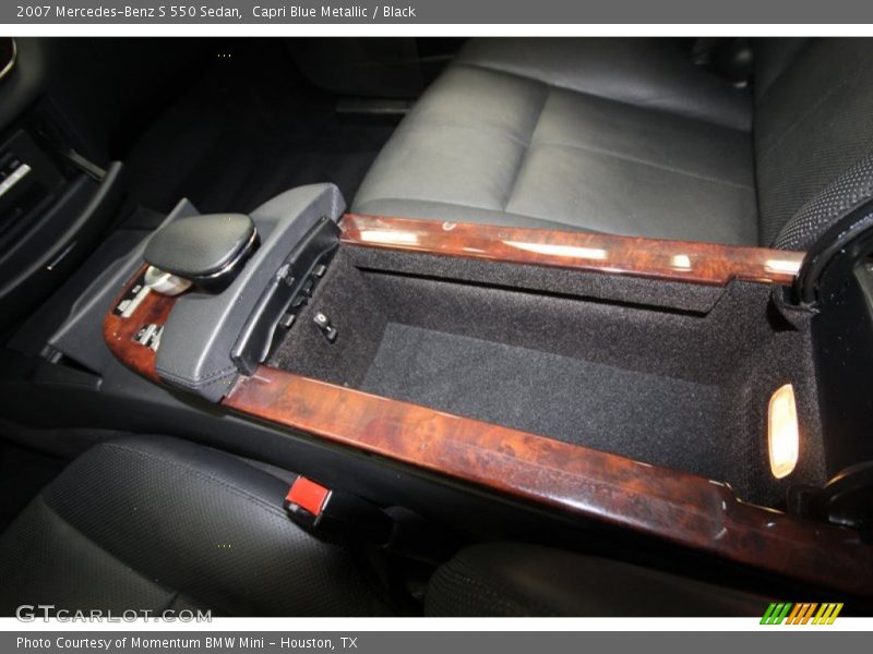 Capri Blue Metallic / Black 2007 Mercedes-Benz S 550 Sedan