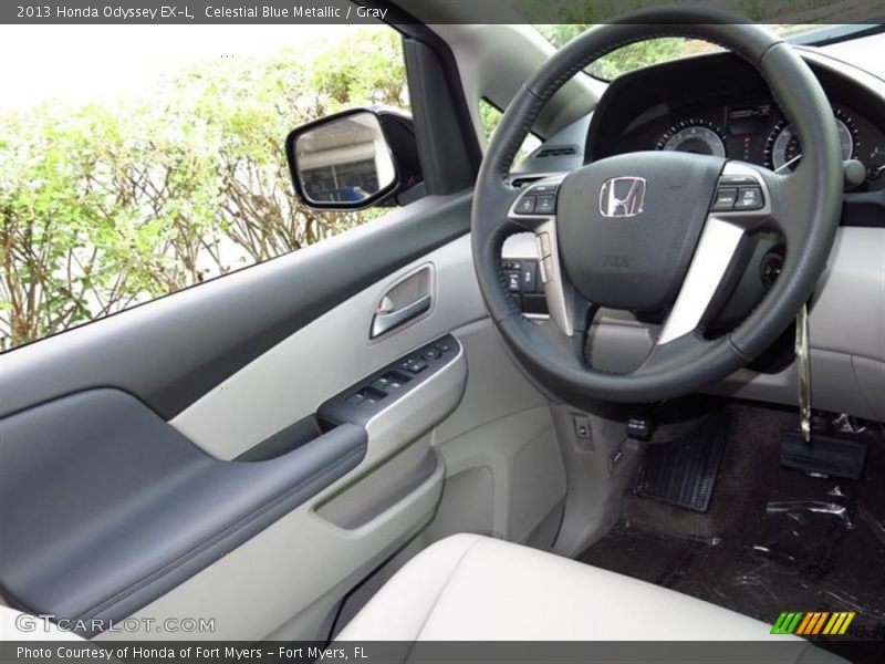 Celestial Blue Metallic / Gray 2013 Honda Odyssey EX-L
