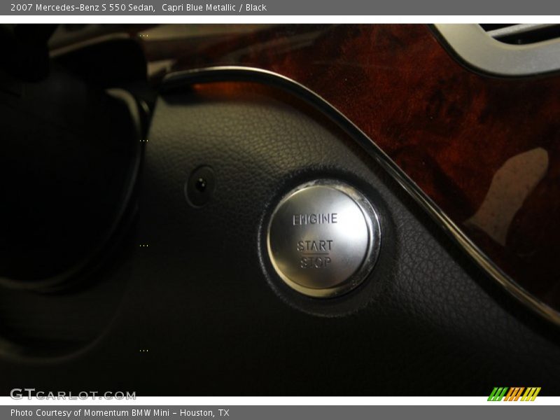 Capri Blue Metallic / Black 2007 Mercedes-Benz S 550 Sedan