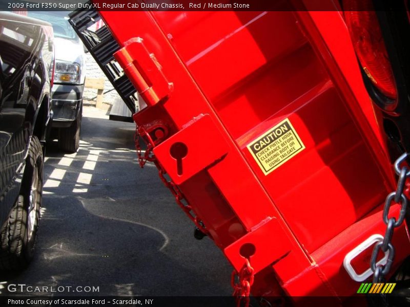 Red / Medium Stone 2009 Ford F350 Super Duty XL Regular Cab Dually Chassis