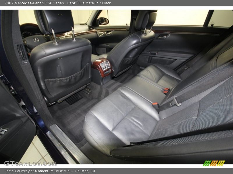 Capri Blue Metallic / Black 2007 Mercedes-Benz S 550 Sedan