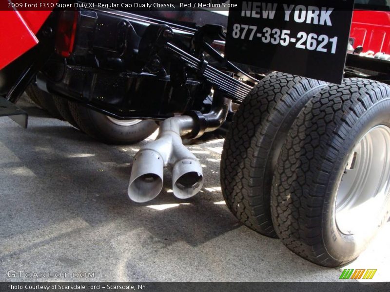 Red / Medium Stone 2009 Ford F350 Super Duty XL Regular Cab Dually Chassis