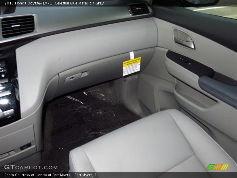 Celestial Blue Metallic / Gray 2013 Honda Odyssey EX-L