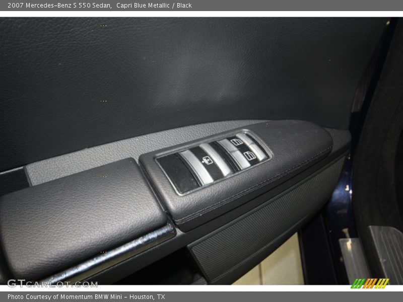 Capri Blue Metallic / Black 2007 Mercedes-Benz S 550 Sedan