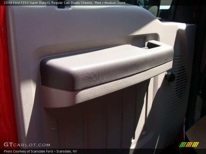 Red / Medium Stone 2009 Ford F350 Super Duty XL Regular Cab Dually Chassis
