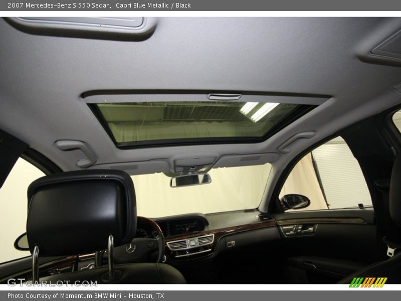 Capri Blue Metallic / Black 2007 Mercedes-Benz S 550 Sedan