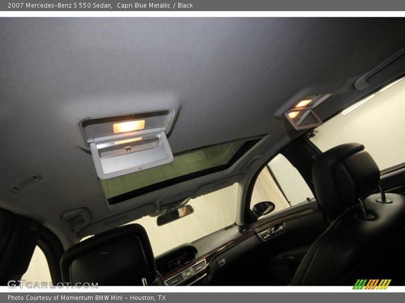 Capri Blue Metallic / Black 2007 Mercedes-Benz S 550 Sedan