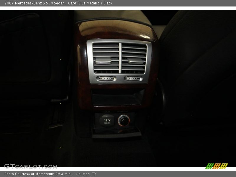 Capri Blue Metallic / Black 2007 Mercedes-Benz S 550 Sedan