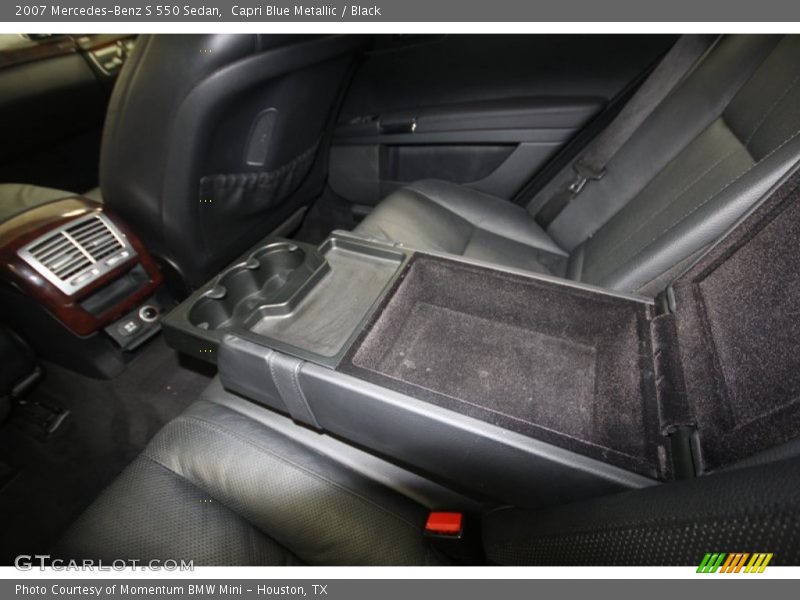Capri Blue Metallic / Black 2007 Mercedes-Benz S 550 Sedan