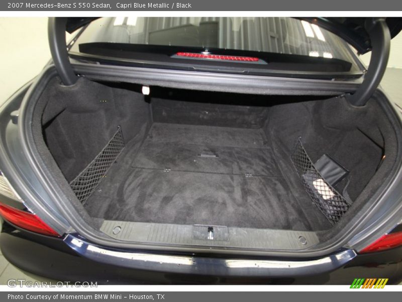 Capri Blue Metallic / Black 2007 Mercedes-Benz S 550 Sedan