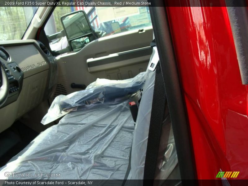 Red / Medium Stone 2009 Ford F350 Super Duty XL Regular Cab Dually Chassis
