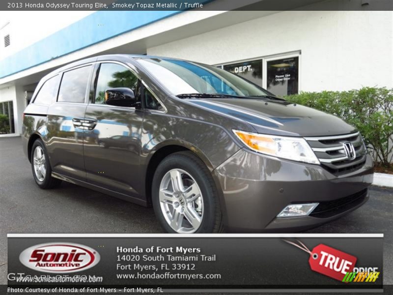 Smokey Topaz Metallic / Truffle 2013 Honda Odyssey Touring Elite