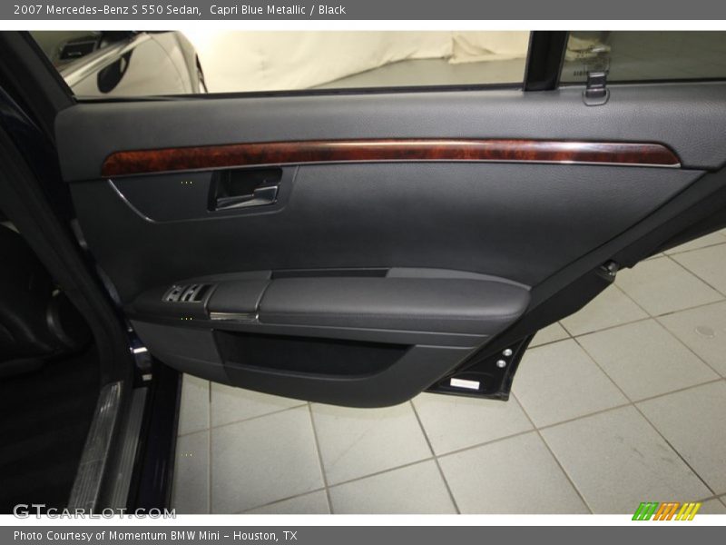 Capri Blue Metallic / Black 2007 Mercedes-Benz S 550 Sedan