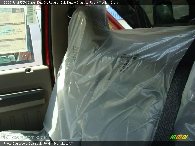 Red / Medium Stone 2009 Ford F350 Super Duty XL Regular Cab Dually Chassis