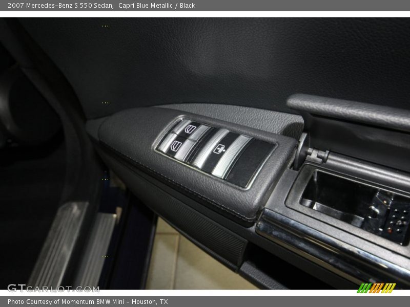 Capri Blue Metallic / Black 2007 Mercedes-Benz S 550 Sedan