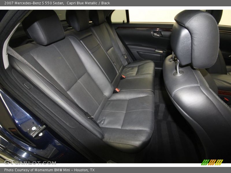 Capri Blue Metallic / Black 2007 Mercedes-Benz S 550 Sedan