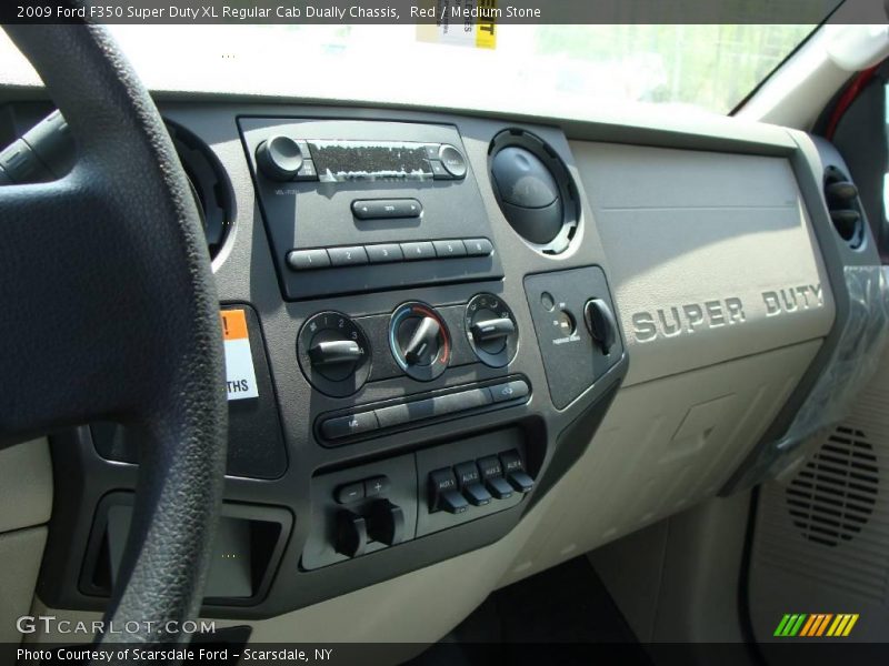 Red / Medium Stone 2009 Ford F350 Super Duty XL Regular Cab Dually Chassis