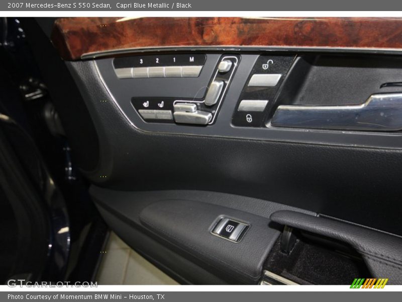 Capri Blue Metallic / Black 2007 Mercedes-Benz S 550 Sedan