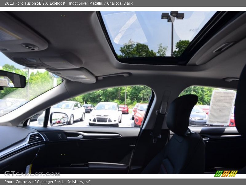 Ingot Silver Metallic / Charcoal Black 2013 Ford Fusion SE 2.0 EcoBoost
