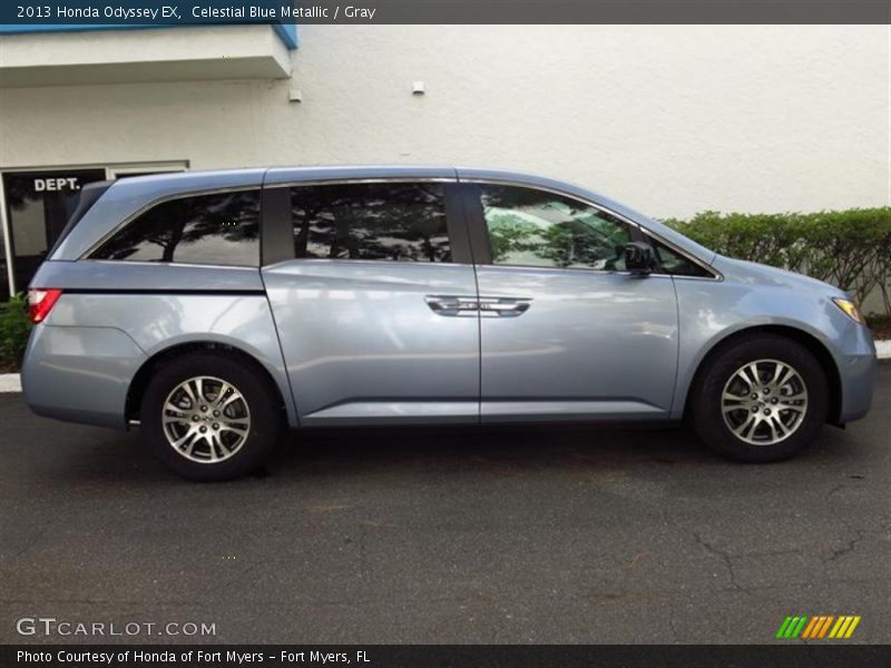 Celestial Blue Metallic / Gray 2013 Honda Odyssey EX