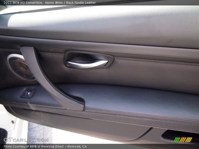 Alpine White / Black Novillo Leather 2011 BMW M3 Convertible