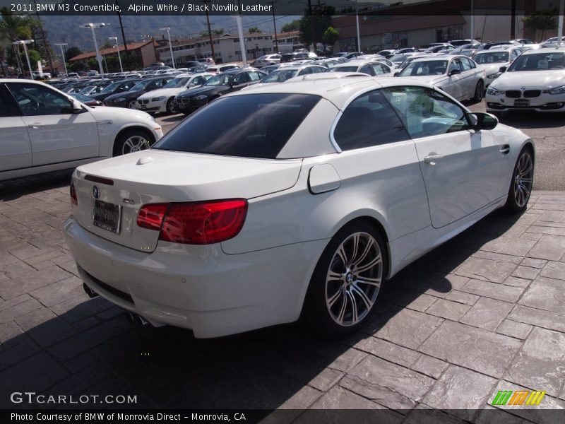 Alpine White / Black Novillo Leather 2011 BMW M3 Convertible