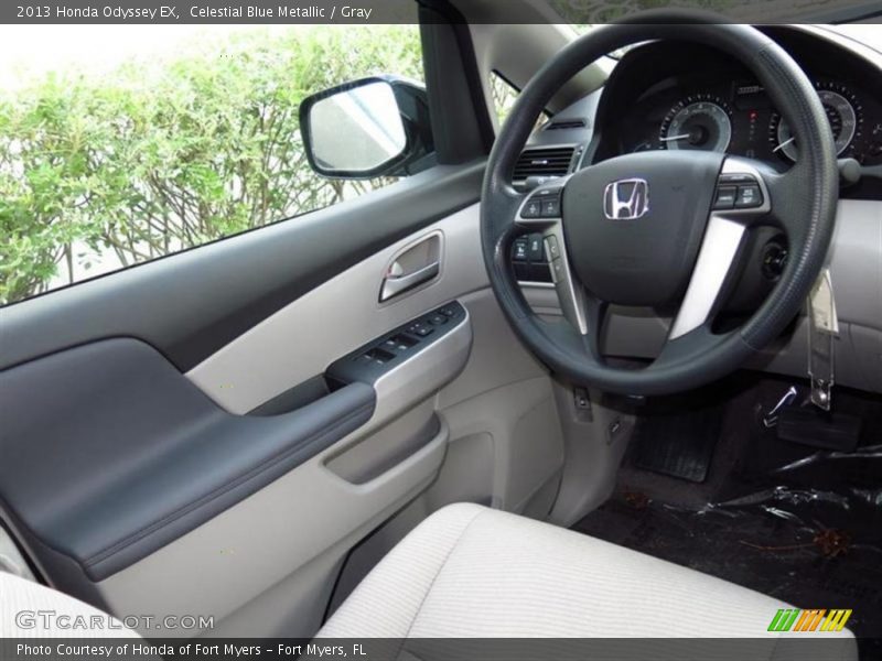 Celestial Blue Metallic / Gray 2013 Honda Odyssey EX