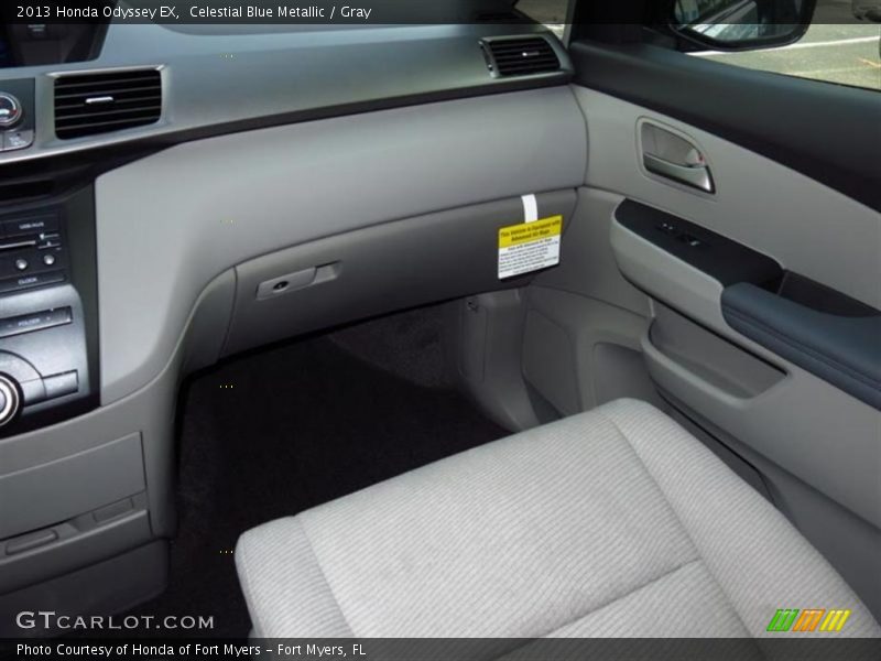 Celestial Blue Metallic / Gray 2013 Honda Odyssey EX