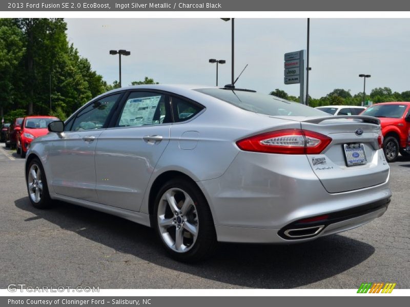Ingot Silver Metallic / Charcoal Black 2013 Ford Fusion SE 2.0 EcoBoost
