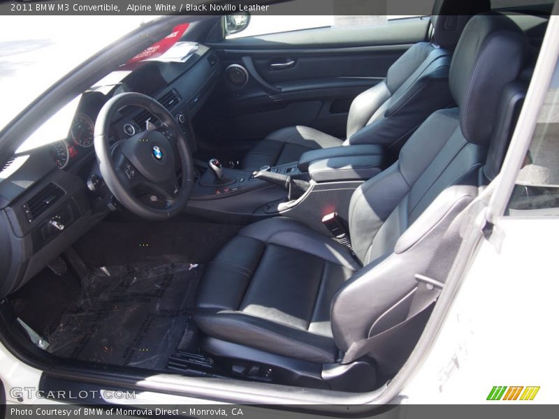 Alpine White / Black Novillo Leather 2011 BMW M3 Convertible
