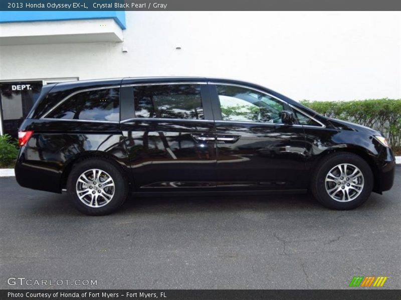 Crystal Black Pearl / Gray 2013 Honda Odyssey EX-L