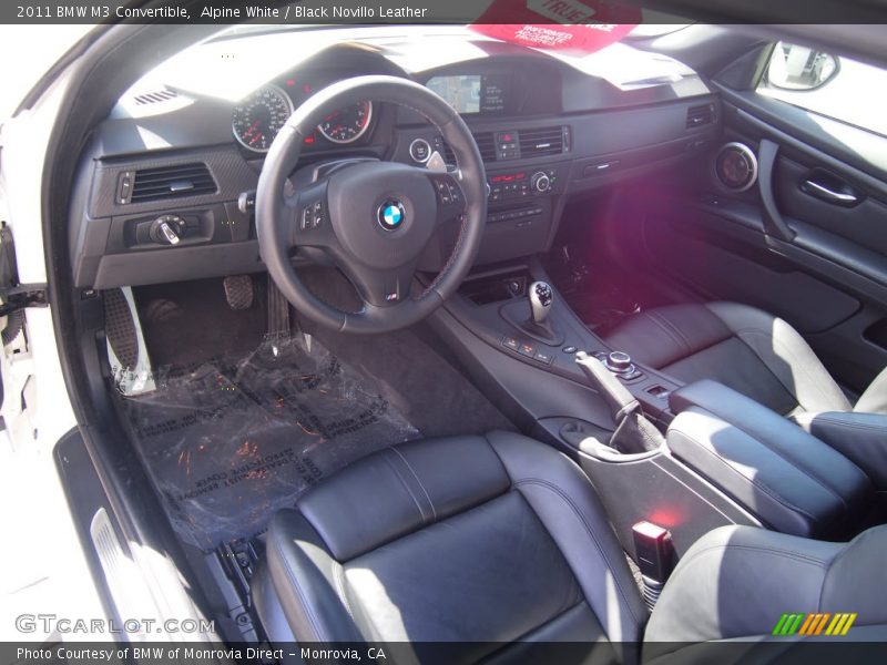 Alpine White / Black Novillo Leather 2011 BMW M3 Convertible