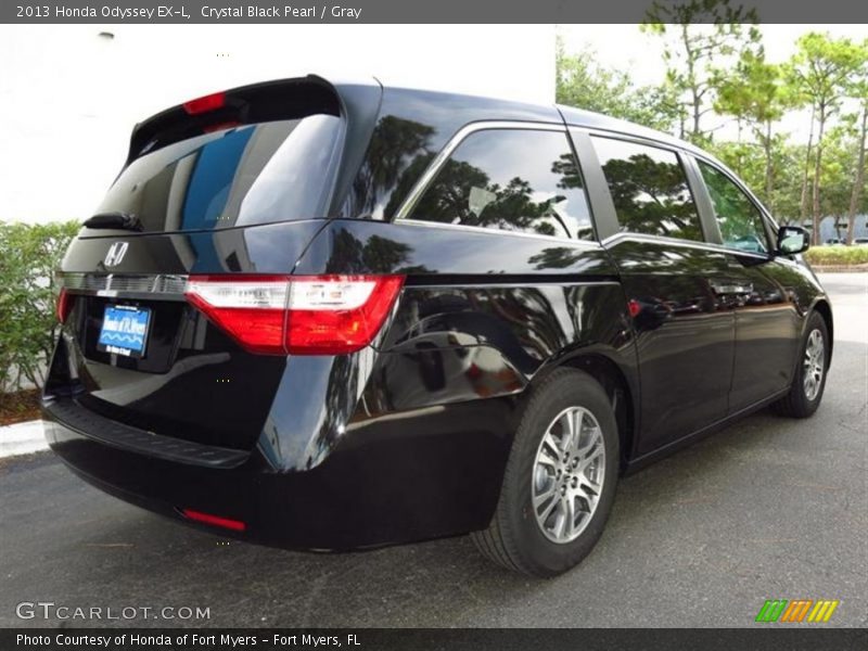 Crystal Black Pearl / Gray 2013 Honda Odyssey EX-L